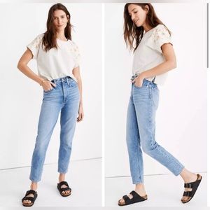 Madewell The Mom Jean in Melva Wash sz 27 womens